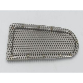 P63820 F6 vorm met gaatjes RVS